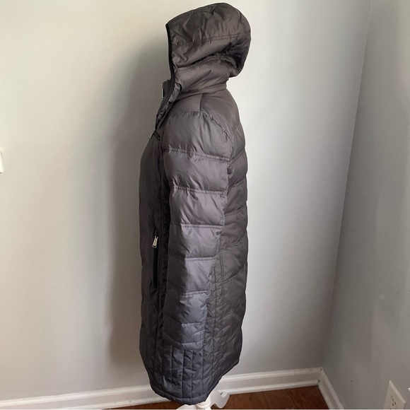 Michael Kors Dark Gray Women’s Hooded Down Coat Size Small - Picture 2 of 10